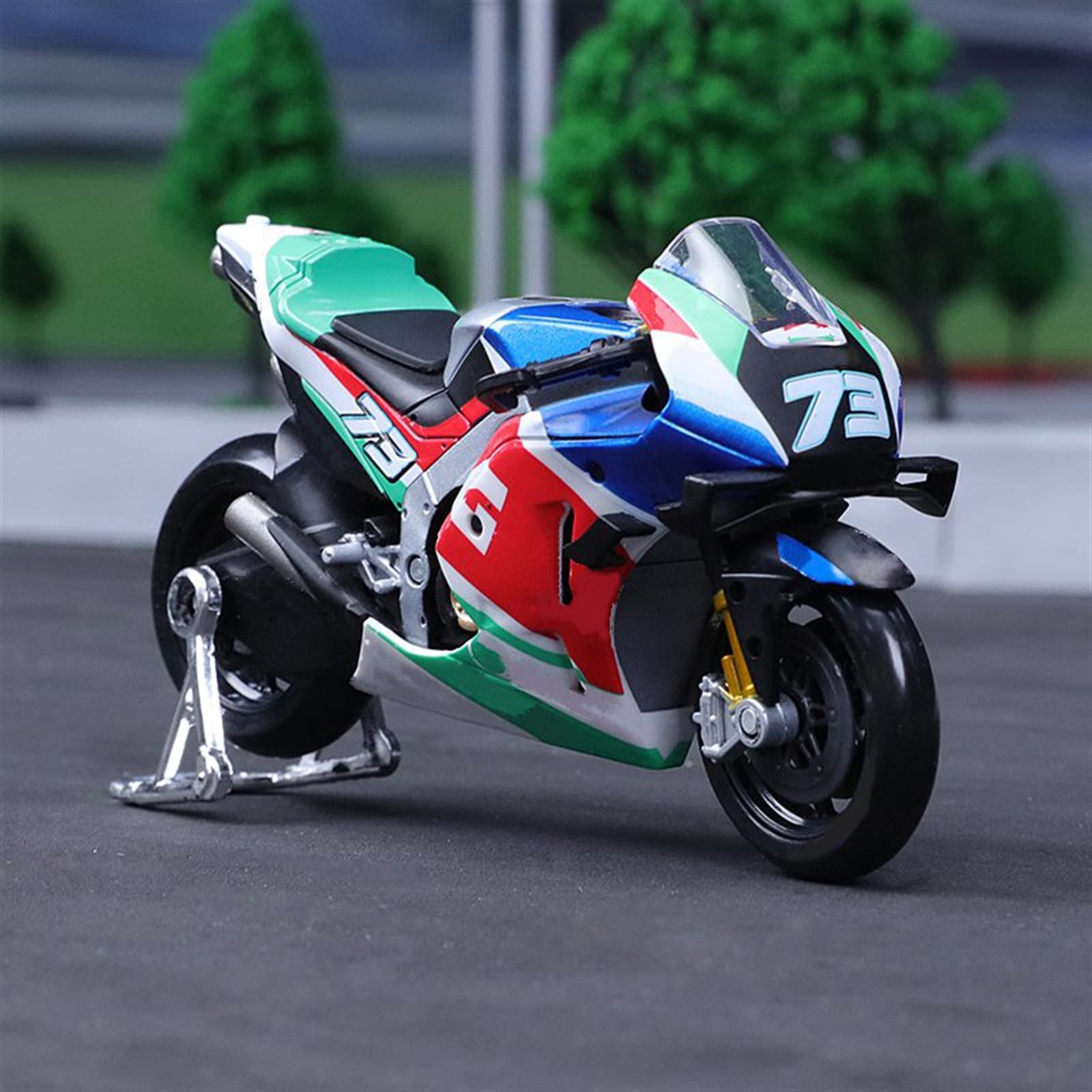 SEYXF Motorbike Toy for H-onda LCR 73 2021 Diecast Model Motorcycle Birthday Gift Toys Collection 1/18