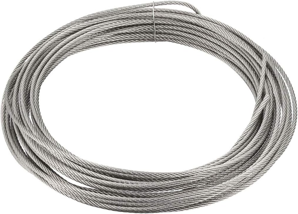 XYWHPGV Stainless Steel Wire Rope Cable 2.5mm Dia 10m 32.8ft Length 12 Gauge 304 Grade PVC