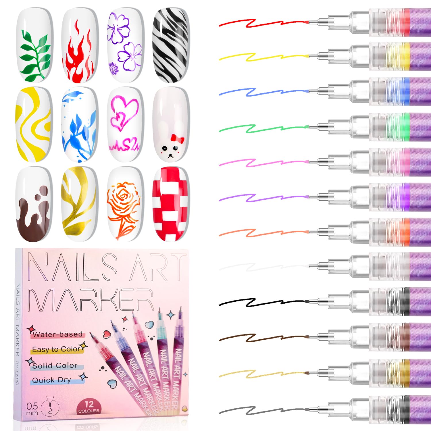 Stylo Vernis à Ongles 3D pour des soirées nail art DIY entre amies réussies