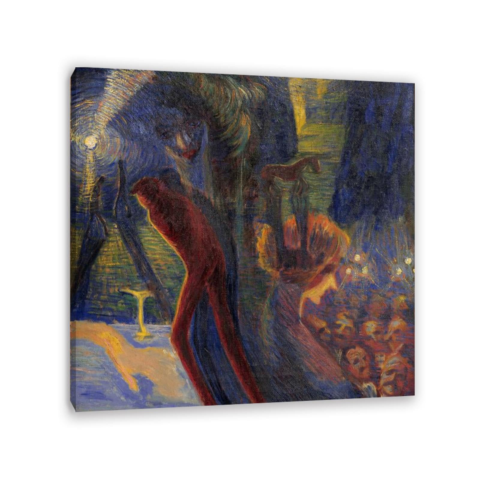 Luigi Russolo Słynne obrazy olejne, płótno, sztuka ścienna, reprodukcja na płótnie, kobieta, grafika, krajobraz, wydruki, plakat do sypialni, dekoracja ścienna, 30 x 30 cm, oprawiony