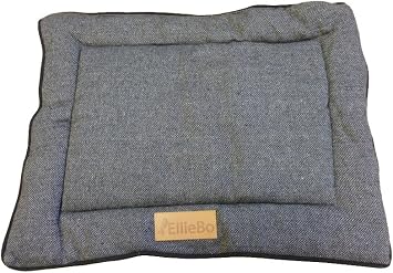 Ellie-Bo Small Reversible Tweed and Grey Faux Fur Mat