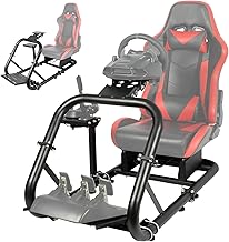 Dardoo G920 Racing Sim Cockpit Racing Wheel Stand Mount with Shifter Lever Fits for Logitech G25 G27 G29 G920&G923 Thrustmaster T300RS TX Fanatec PC PS4 Xbox Without Wheels and Pedals, Seat