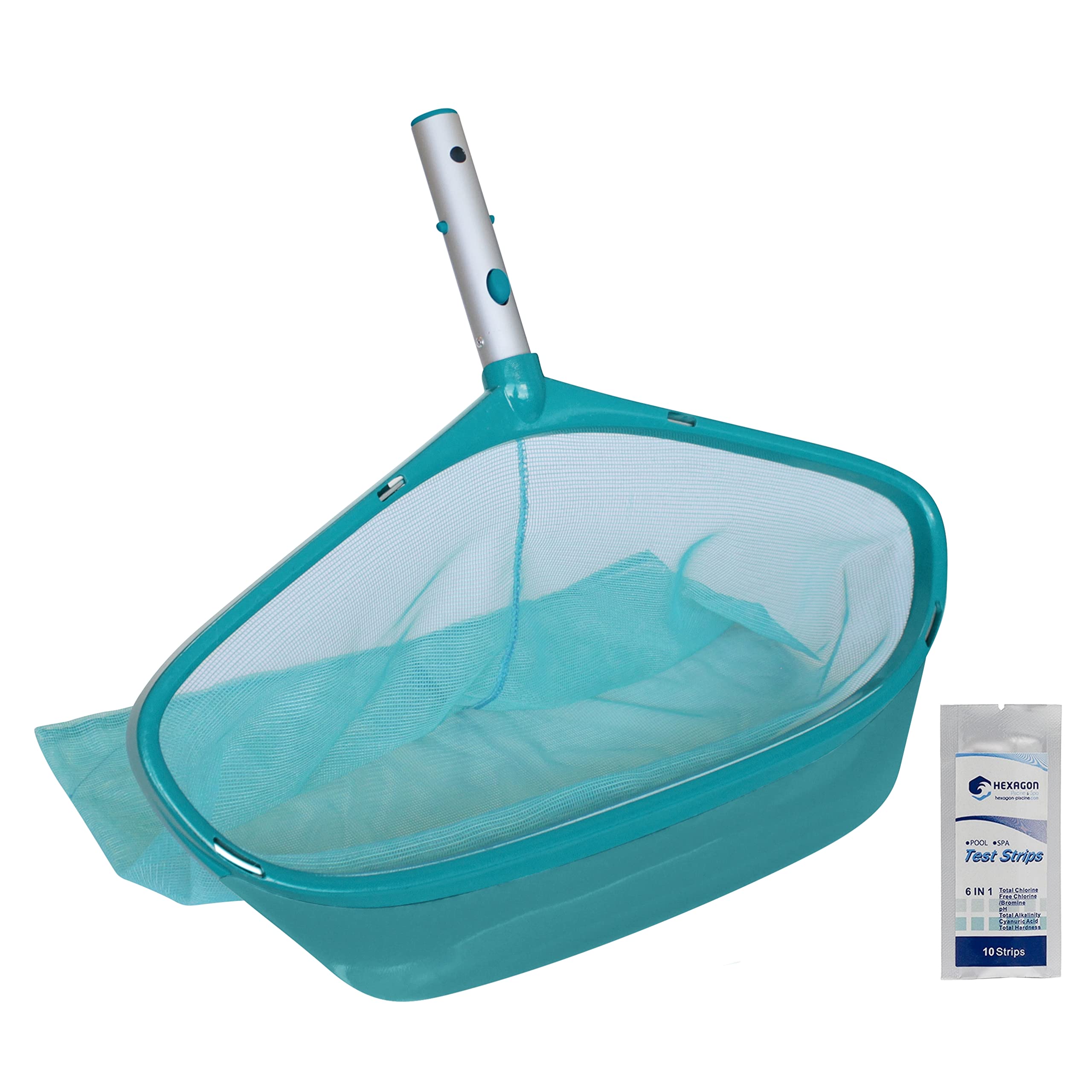 BAYROL ÉPUISETTE DE Fond Pro avec RACLETTE | Accessoire - Entretien de la Piscine + 10 Tests HPS OFFERTS 6 en 1