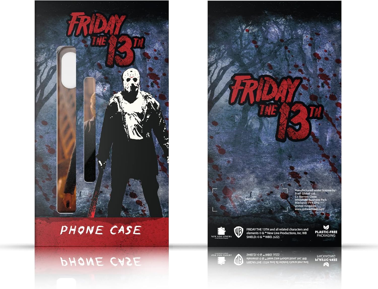 Head Case Designs Officially Licensed Friday the 13th: A New Beginning Jason Graphics Leather Wallet Case Compatible with Samsung Galaxy S22 Ultra 5G