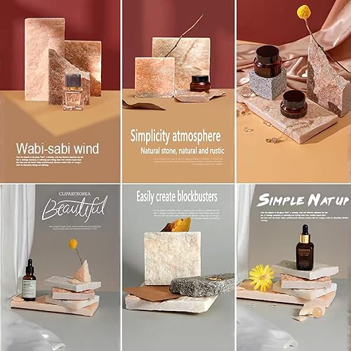 Miniatura 5 de 3 piezas de diseño original grueso, accesorios de fondo para fotografía, impermeables, duros, aromaterapia, yeso, accesorios para sesión de fotos