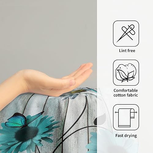 Vista 76 de Giwawa Juego de 2 toallas de mano de pino con ciervos del bosque, toallas de baño, suaves y absorbentes, para bar, bar, cocina, hotel, spa, Ciervo