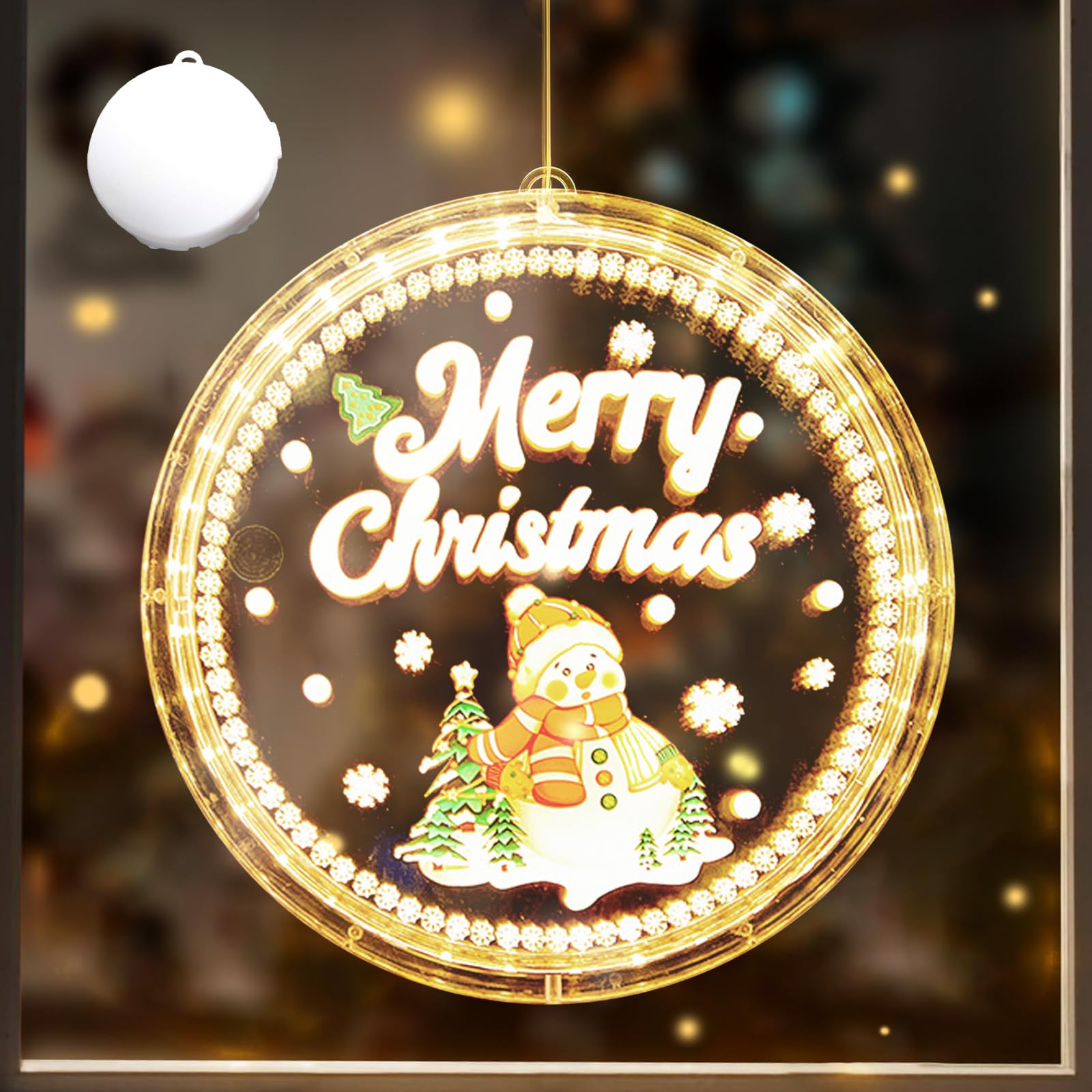 DAZZTIME Lumière de Fenêtre à Ventouse LED pour Noël