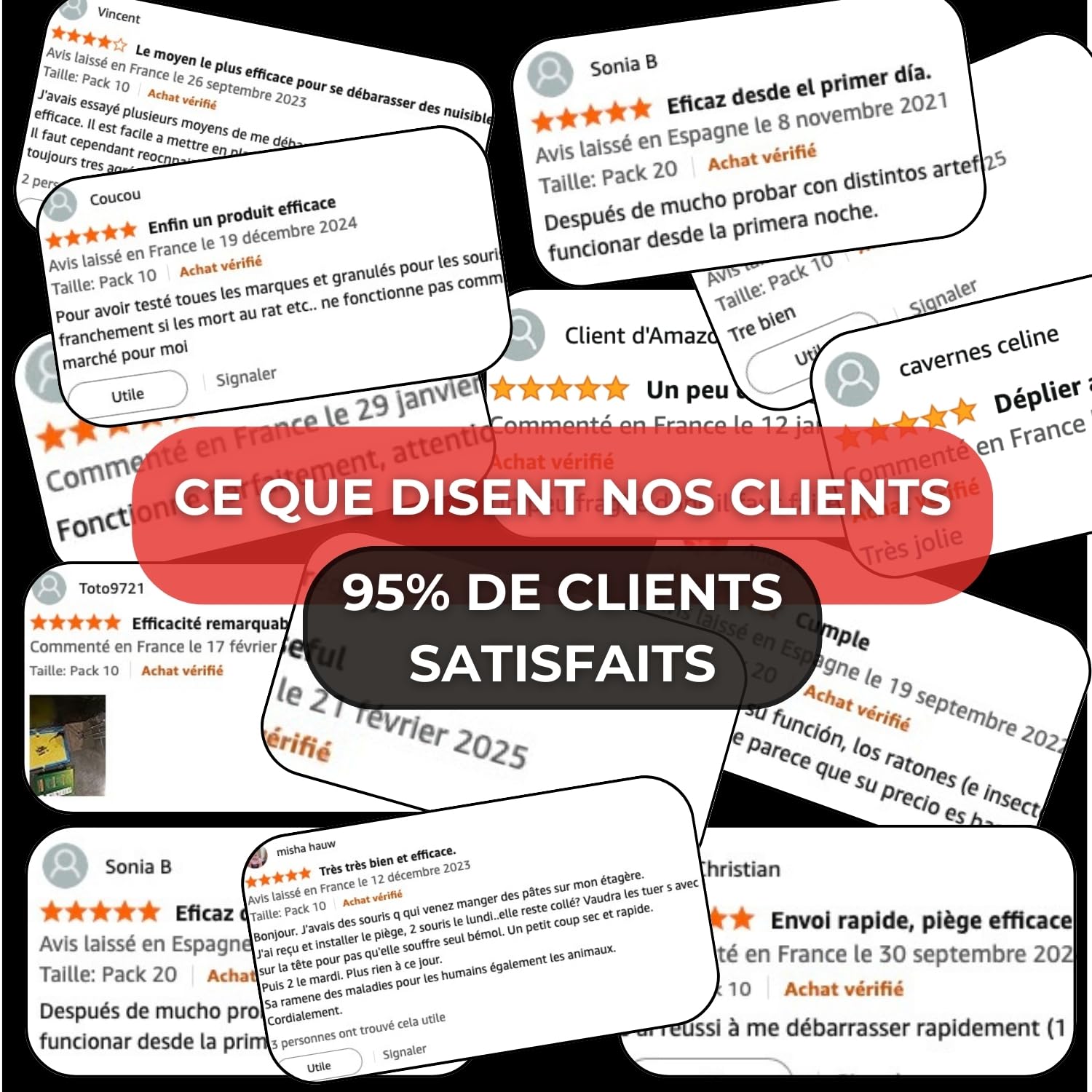 Piège à Souris et Rat Professionnel - 10 Plaques de Glue Collantes Anti Rongeur - Attrape Souris Ultra Puissant - Piège à Colle Extra Fort - Wemk
