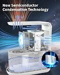 3 In 1 Humidifier Dehumidifier Combo With Air Filtration, Humidifiers Dehumidifier For Home Bedroom With Drain Hose Humidity and Temperature Display,5 Modes,7 Color LED Lights,Timer Set