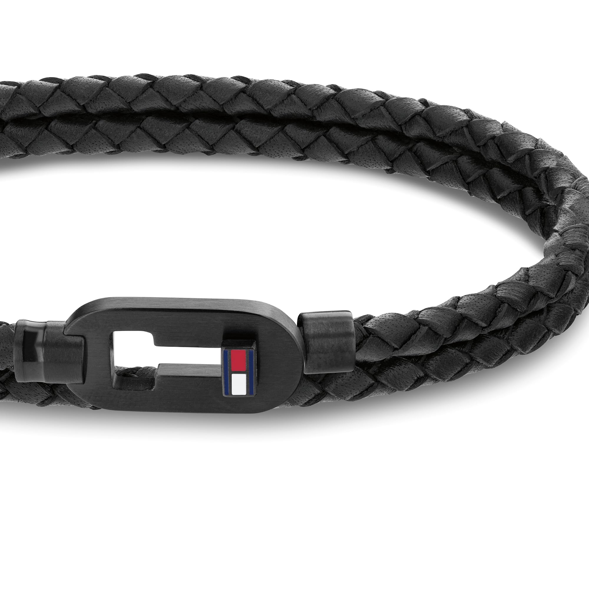Tommy Hilfiger Jewelry Pulsera de Cuero Trenzado para Hombre Color Negro - 2790386