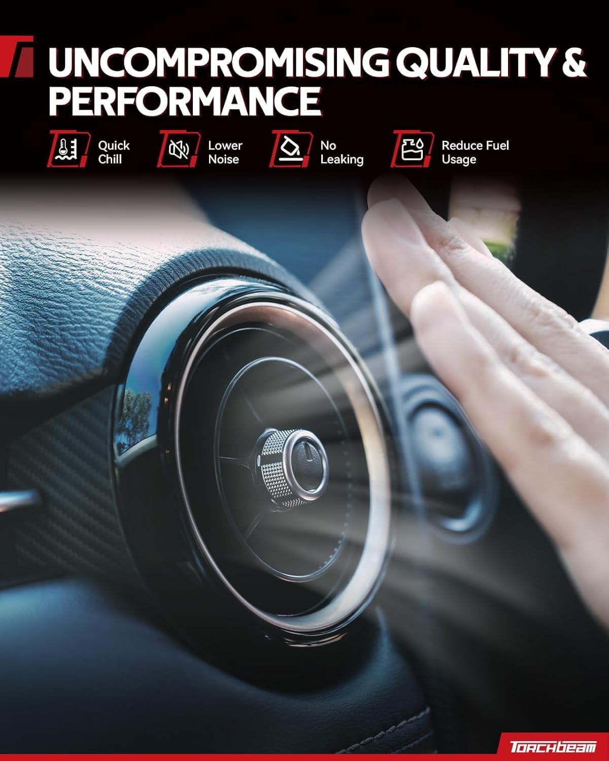 Torchbeam AC Compressor with Clutch Compatible with d Escape 2017-2019 2.0TL, Lincoln MKC 2017-2019, Ford Transit Connect 2019-2022 2.5L, OE: GV6Z19703K, YCC410 Air Conditioner AC Compressor