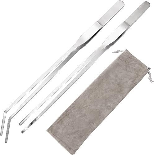 cobee Ensemble de pinces à épiler pour aquarium avec sac en…