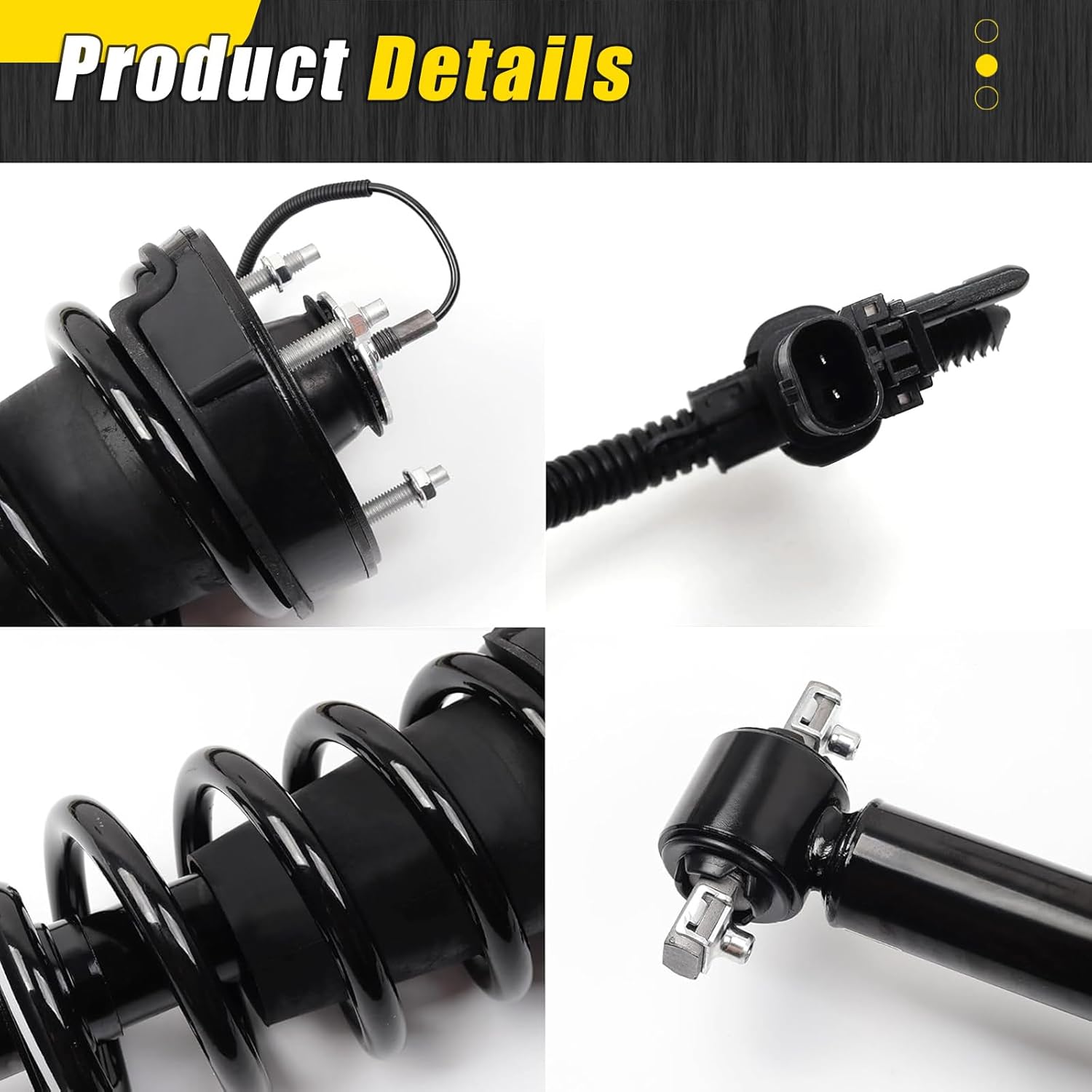 84176631 84176675 4PCS Front & Rear Shocks Struts Assembly Magnetic Ride Control Suspension Compatible with 2015-2021 Cadillac Escalade Chevy Tahoe Suburban GMC Yukon 84977478 580-1068