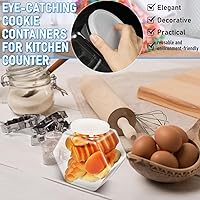 Vista 5 de Uiifan 1 Pieza Tarro Hexagonal de Plástico para Dulces con Tapa Tarro de Galletas Recipientes Hexagonales Transparentes para Dulces para Aperitivos