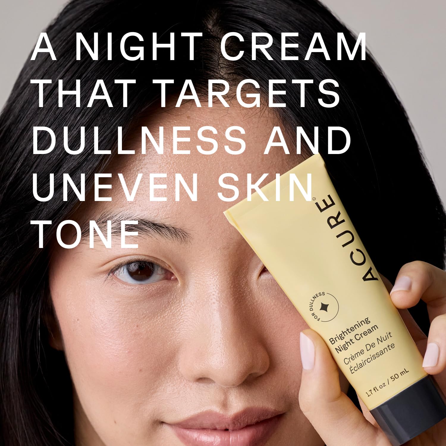 Acure Brightening Night Cream - Radiance Boosting Night Face Cream for Women & Men, Hydrating & Revitalizing Moisturizer for Uneven Skin Tone & Dullness w/Chlorella, Echinacea & Argan Oil - 1.7 fl oz thumbnail 3