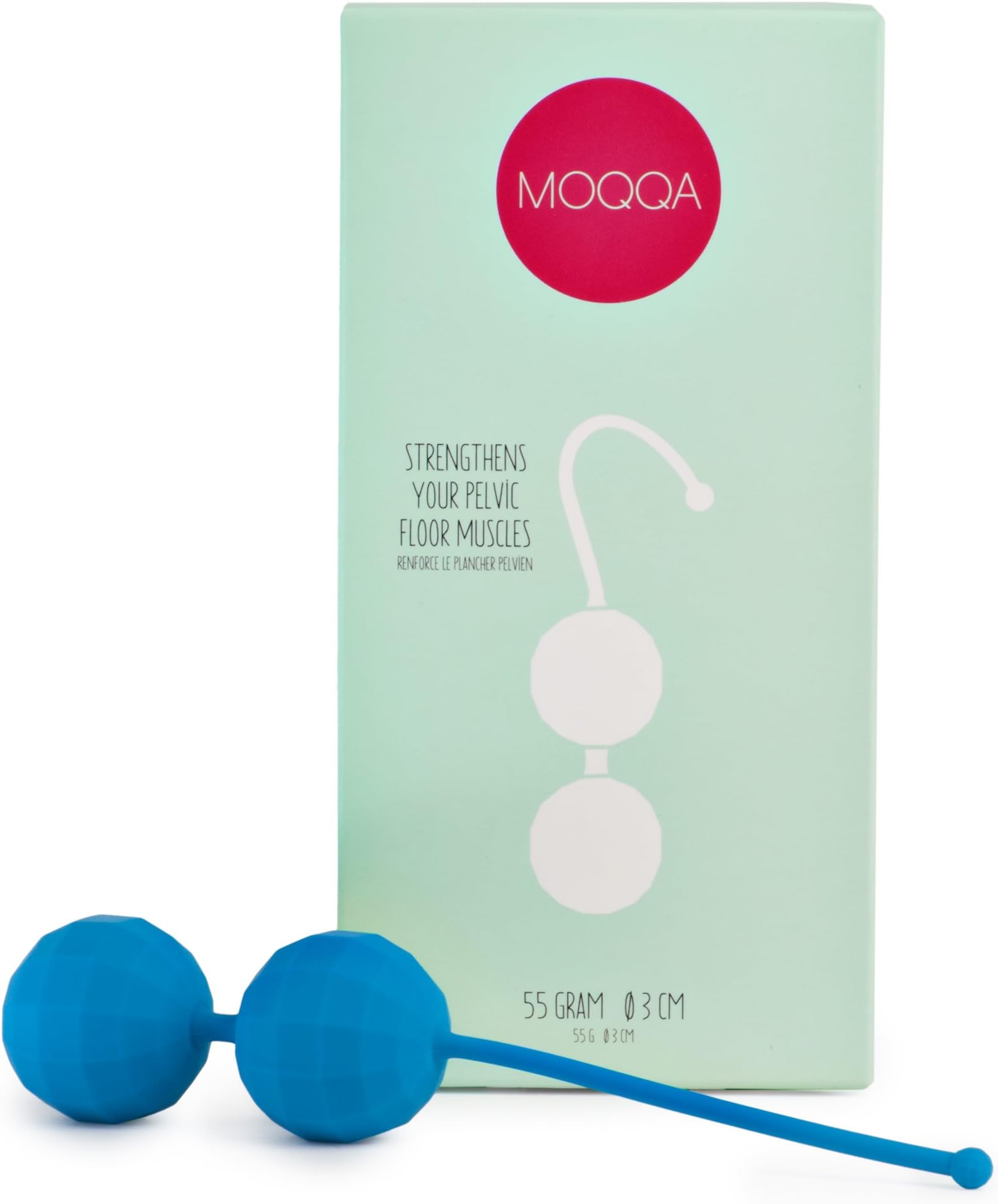 Pink/Purple/Blue Love Toy Pelvic Floor Toner Ben Wa Balls, Pearl Light MOQQA