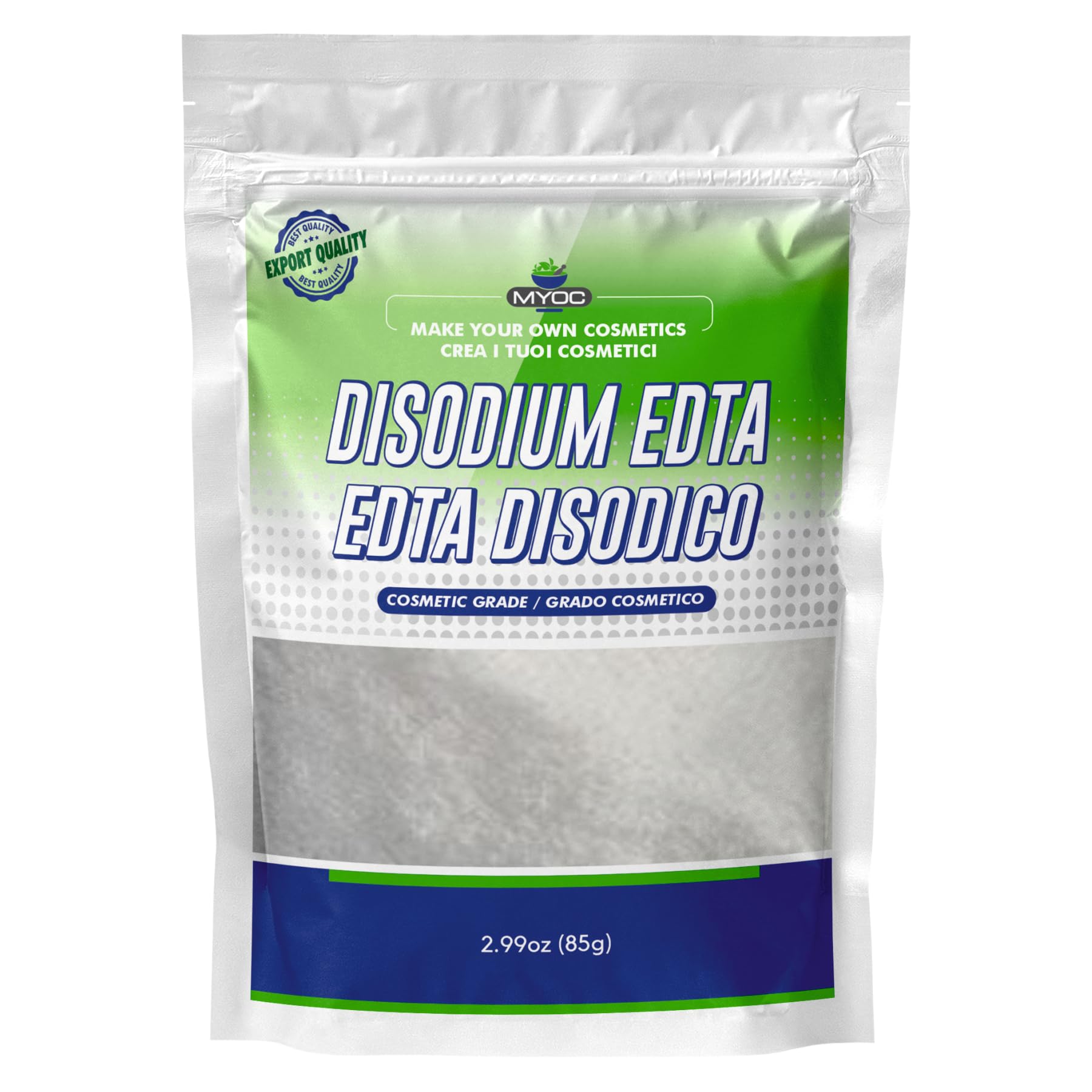 Materia prima EDTA disódica de calidad cosmética | 85 g