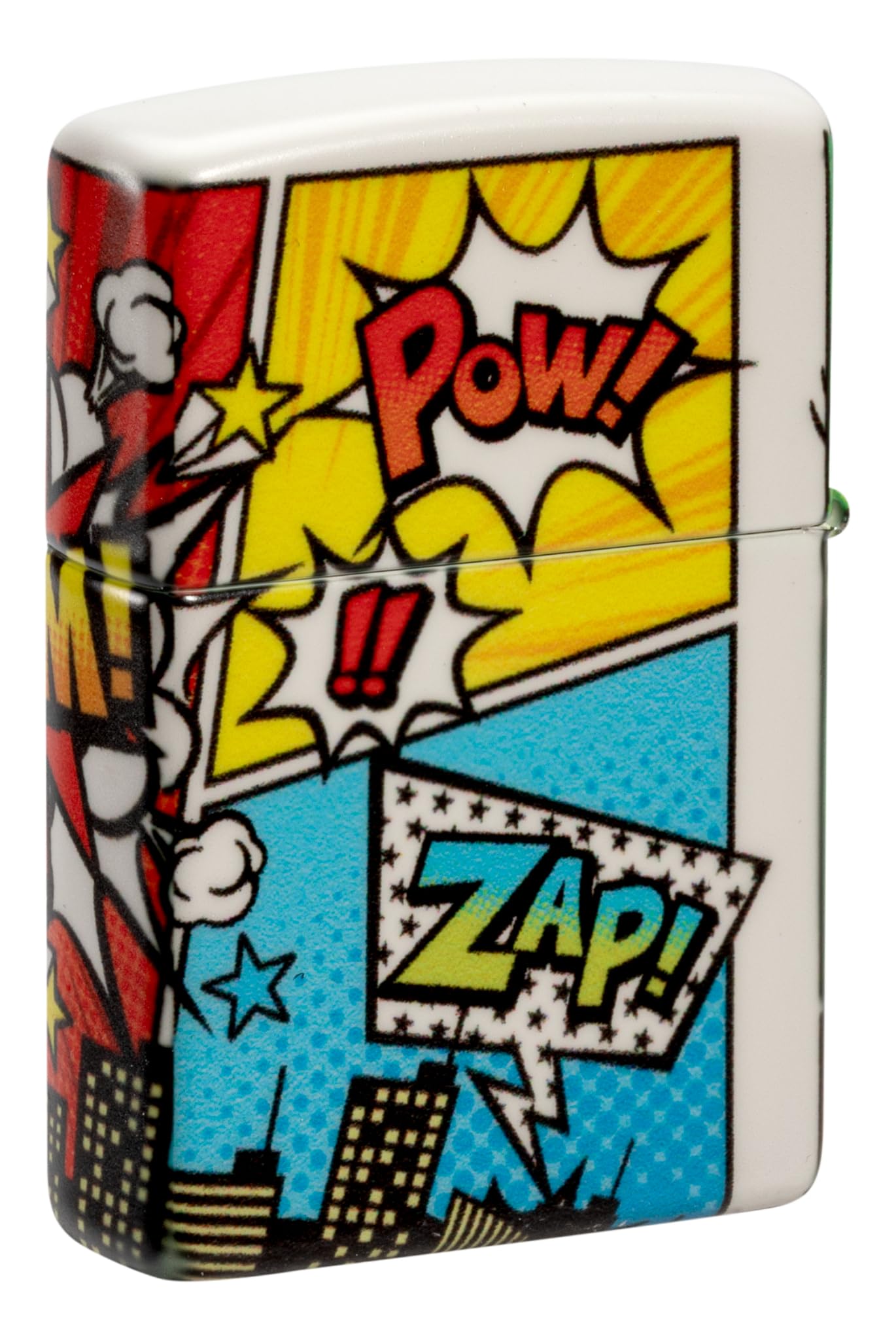 Zippo Sturmfeuerzeug - Pop Art City, 540°, Color Image - Nachfüllbar - Wiederverwendbar - Windfestes Design - Geschenkbox - Made in USA