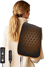Nicecastle 12V Car Heating Blanket 4 Heat and 4 Timer Settings 23" x 11"Portable Mini Travel Electric Blanket for Back Neck Shoulder Abdominal Pain Relief for Car SUV MPV