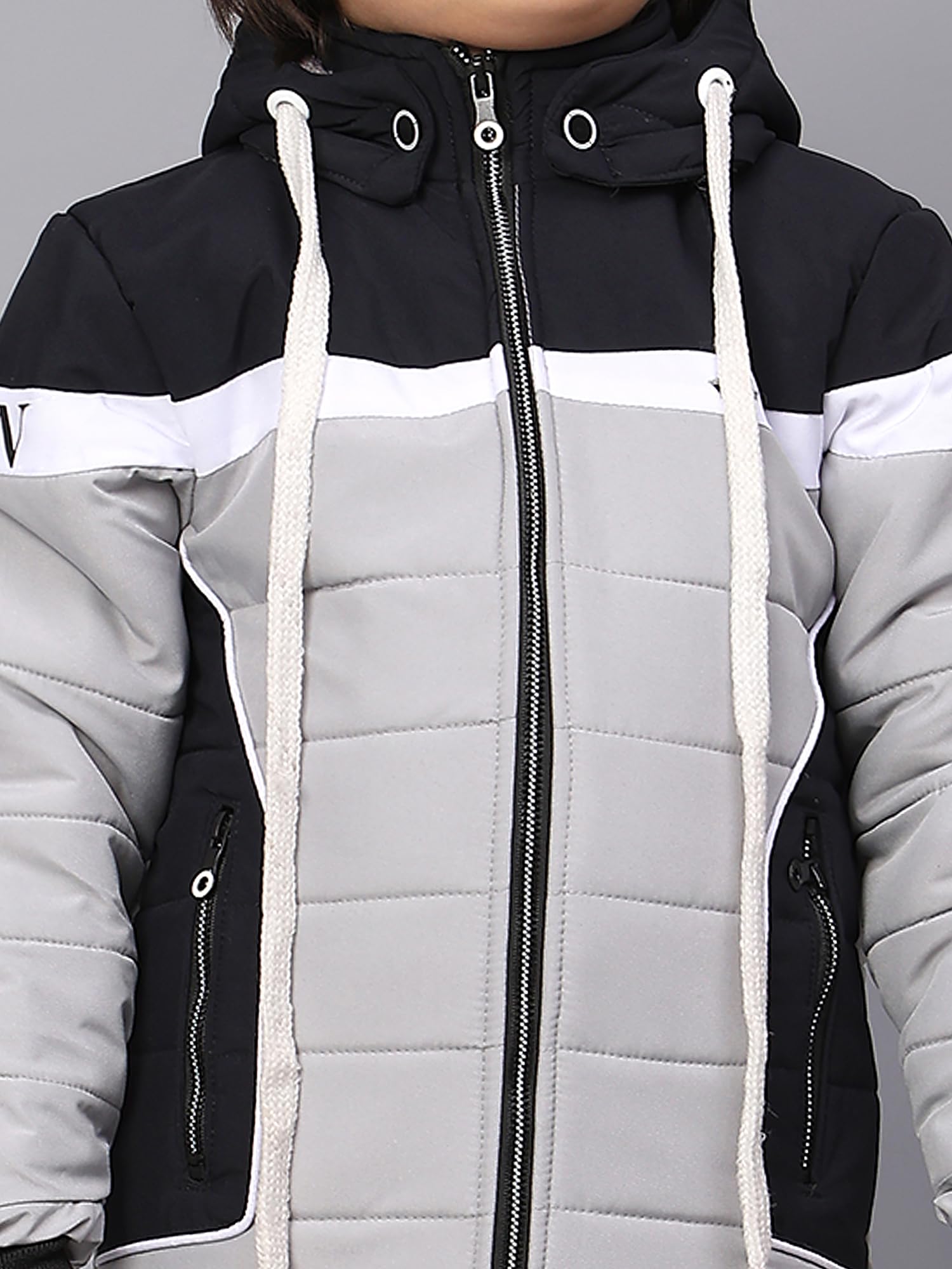 Sky Heights Boy's Parka Coat (JK Armani_Grey_5-6 Years) - Image 6 thumbnail