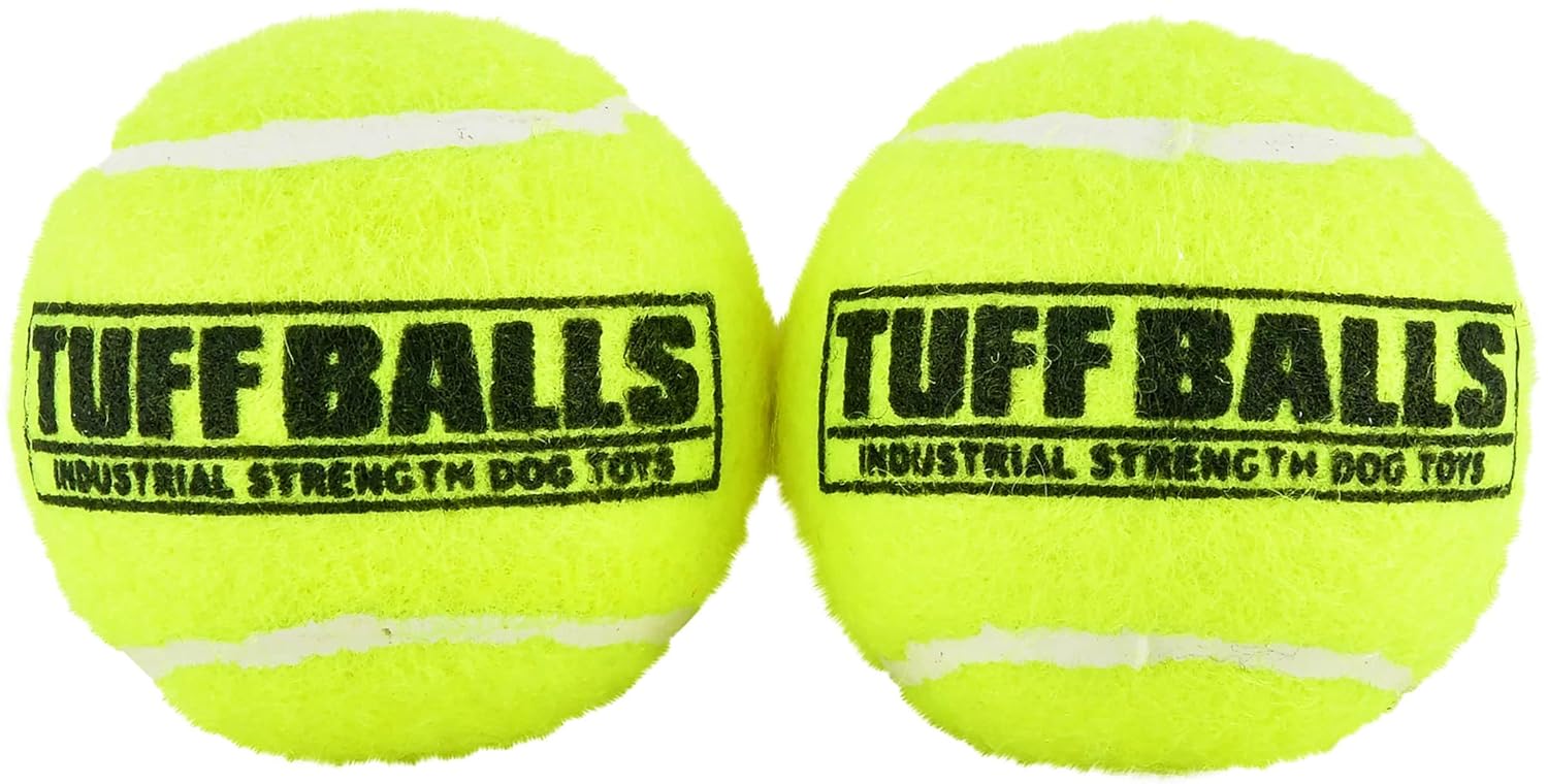 PetSport Mini Tuff Ball - Tennis Balls for Small Dogs Great for Boredom and Aggressive Chewers Interactive Certified