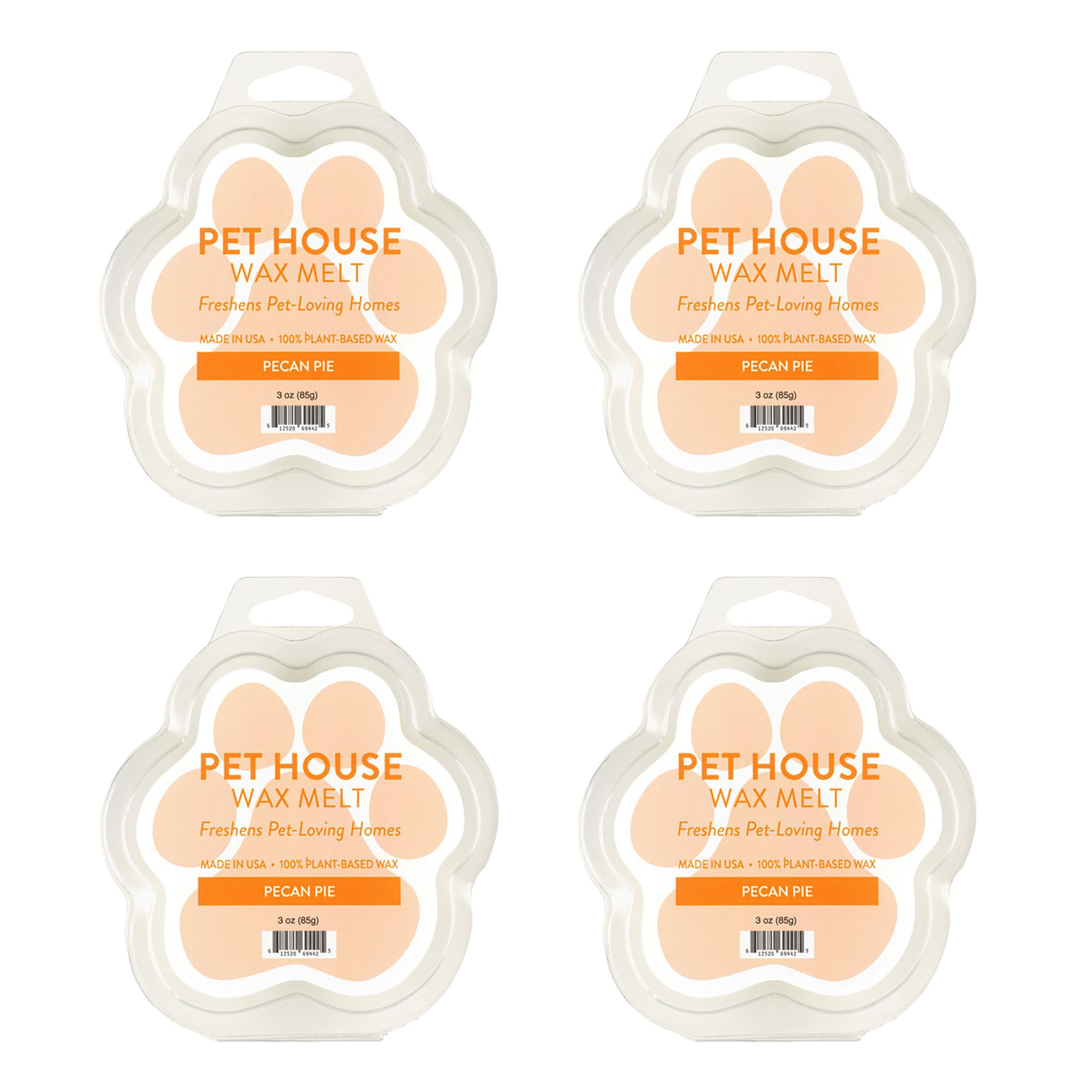 Pecan Pie Wax Melts Plant-Based Wax, 4 Pack Pet House