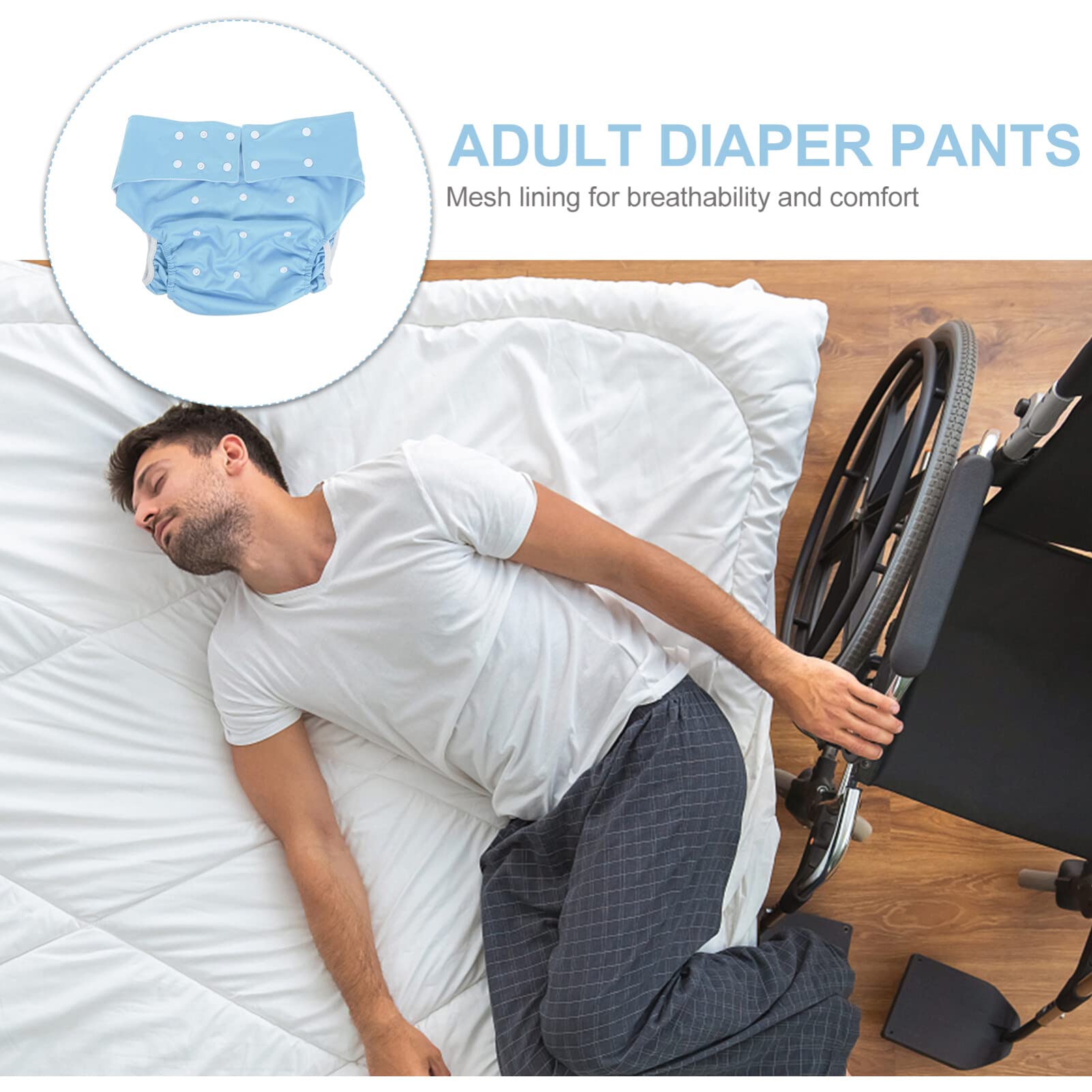 Healeved Stoffen luiers voor volwassenen, herbruikbare zwemluiers met lekkende luier voor volwassenen, herbruikbare oude luier voor handicap Healeved Stoffen luiers voor volwassenen, herbruikbare zwemluiers met lekkende luier voor volwassenen, herbruikbare oude luier voor handicap