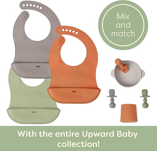 Miniatura 9 de Upward Baby - Juego de 3 alfombrillas de silicona antideslizantes para bebés, mantel individual para mesa de comedor, silla alta, suministros de