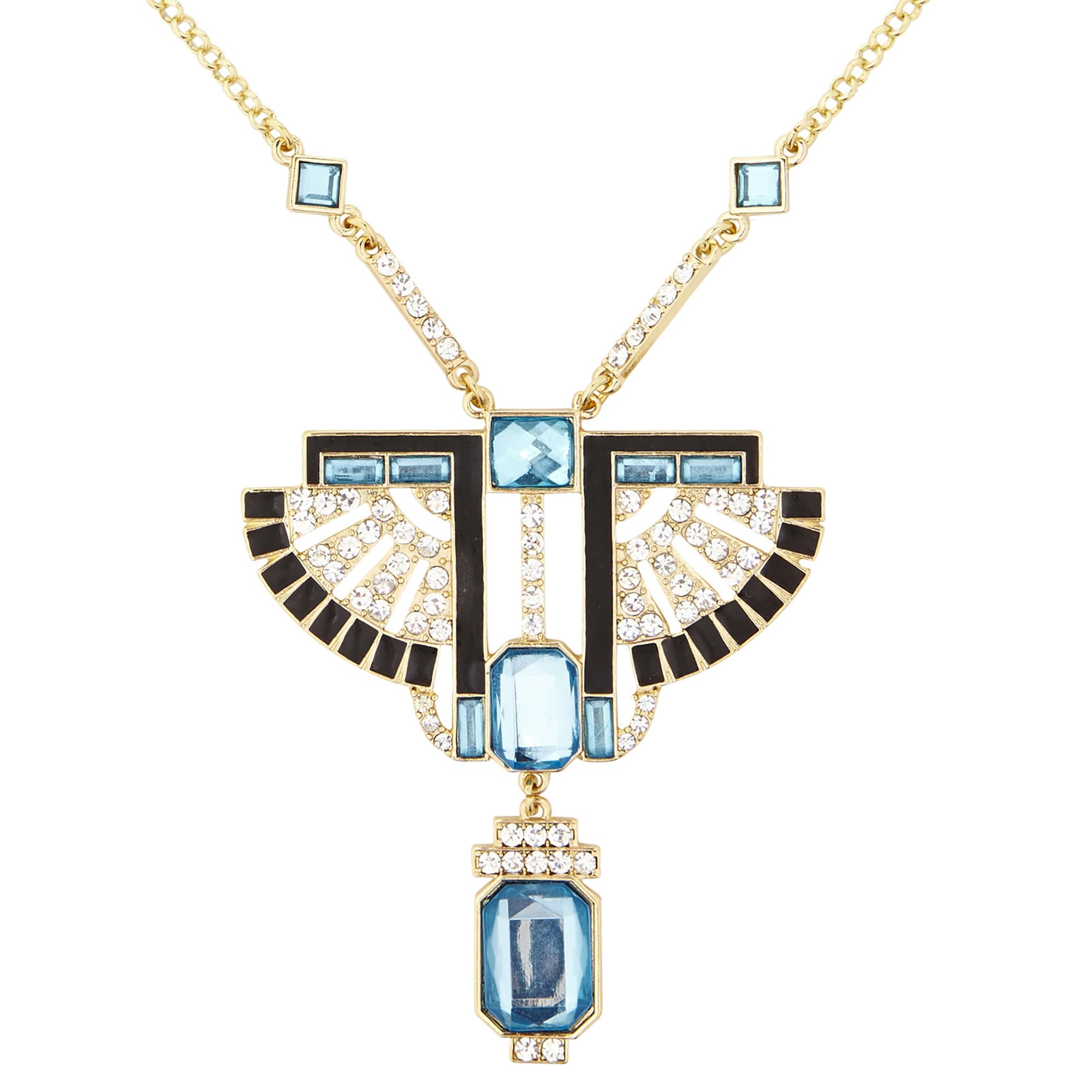 Widmann wdm03576 Pharaoh Necklace ? Gold with Rhinestones and Gemstones T, Multicoloured, One Size