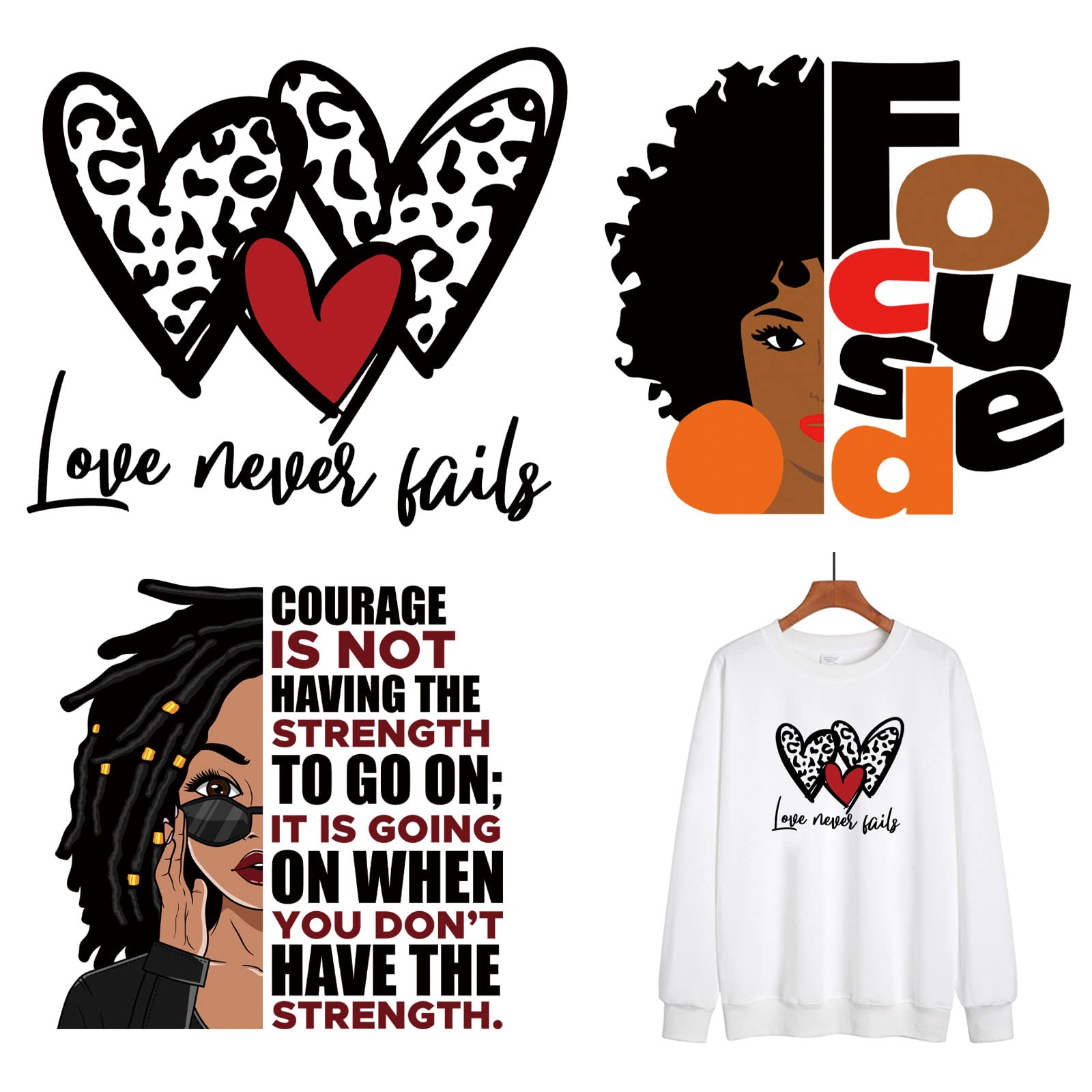 Photo 1 of *** Bundle *** Heat Transfer Patches Cool Girl Design Washable Appliques Decals for T-Shirt Jackets Backpack DIY Decoration Stickers (04) ( 2 pack )