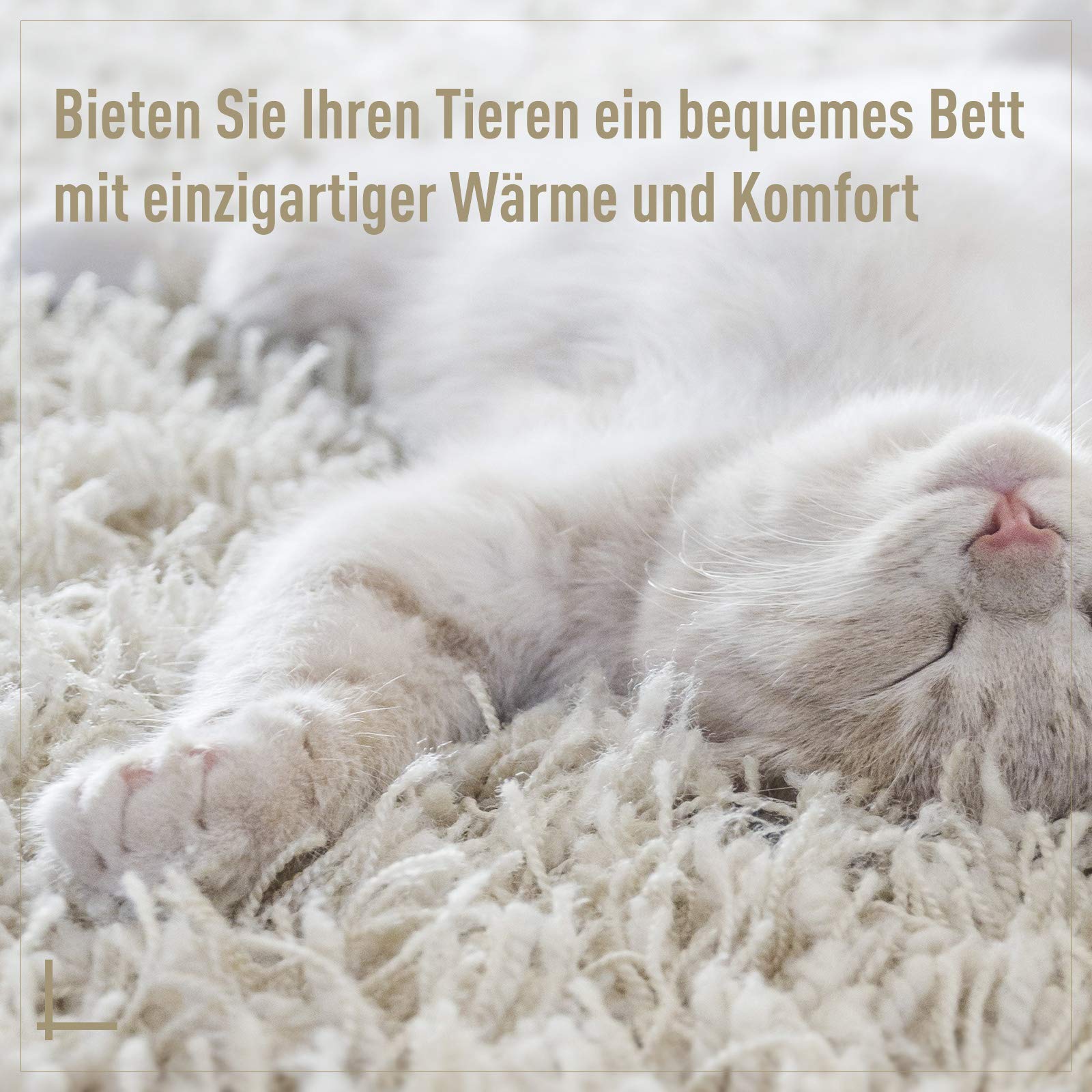 PawHut Rattan Katzenhöhle mit Kissen für Katzen Hunde Ø56 x 35 cm Beige
