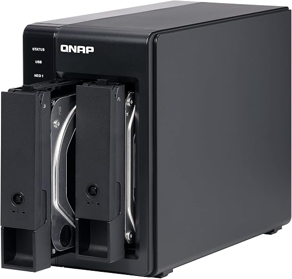 QNAP TR-002 2 Bay USB Type-C Direct Attached Storage (DAS) with Hardware RAID (Diskless) (TR-002-AMZ-US)
