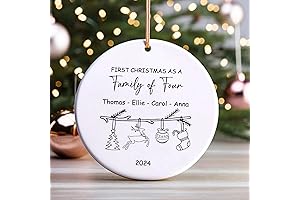 Personalized Family Christmas Keepsake Ornament - The Perfect Gift for Families