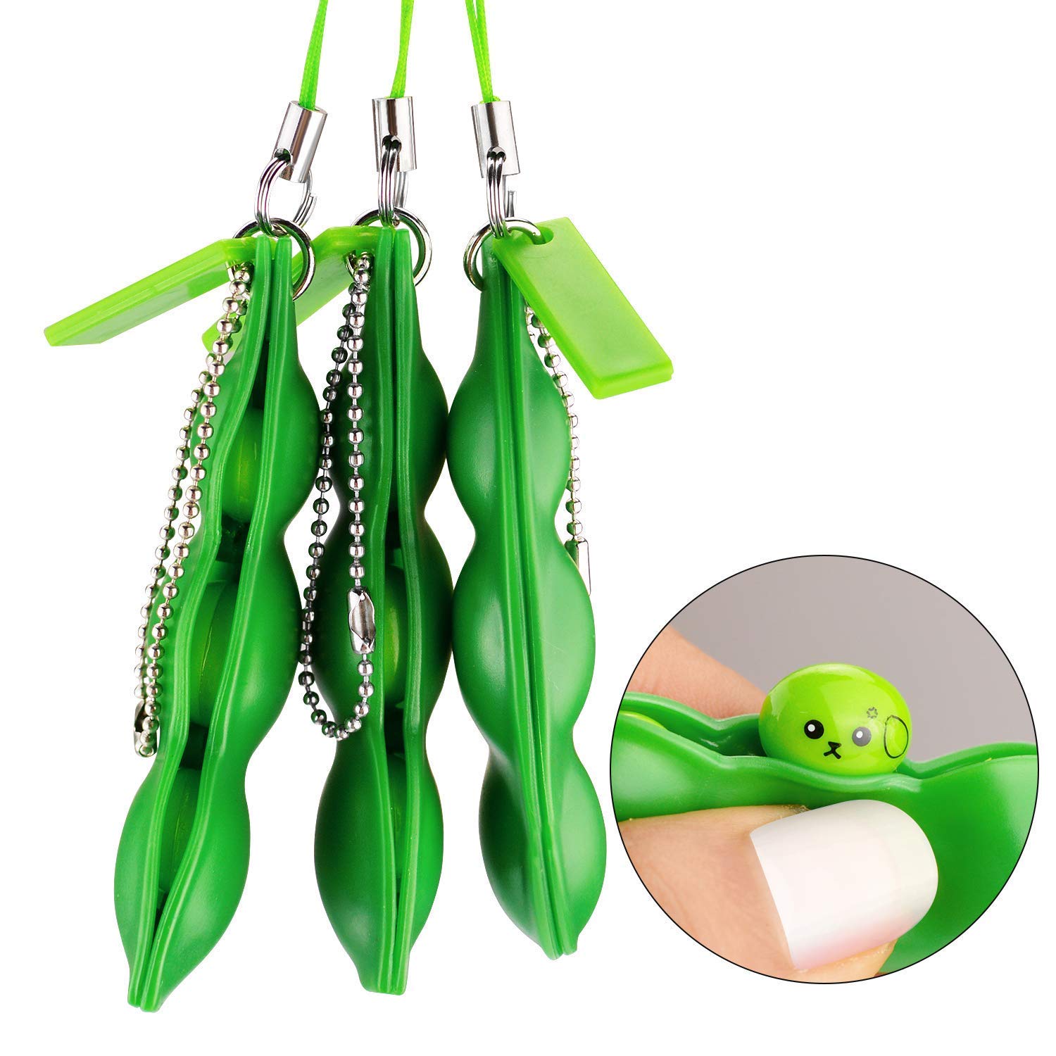 edamame keychain