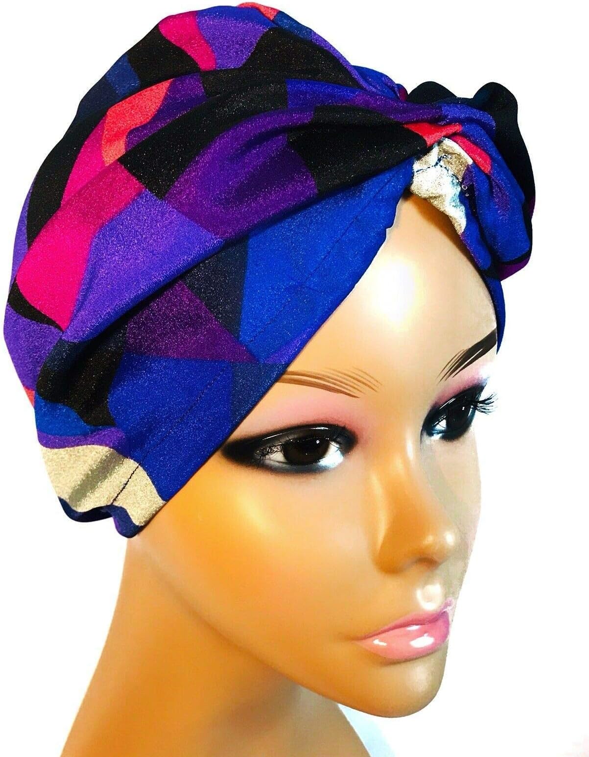 Satin Lined Turban for Women Rona Purple