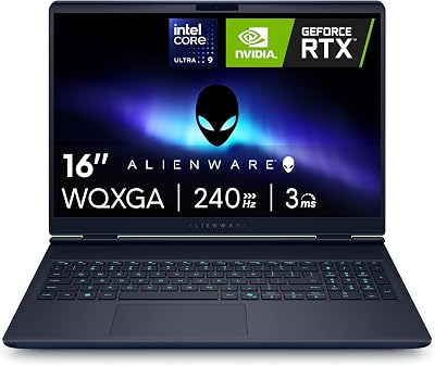 Alienware 16x Aurora Gaming Laptop AC16251 16″ WQXGA 240Hz G-Sync Display, Intel Core Ultra 9 275HX Series 2, Nvidia Geforce RTX 5070, 32GB RAM, 1TB SSD, Windows 11 Home, Tastiera RGB AlienFX QWERTY