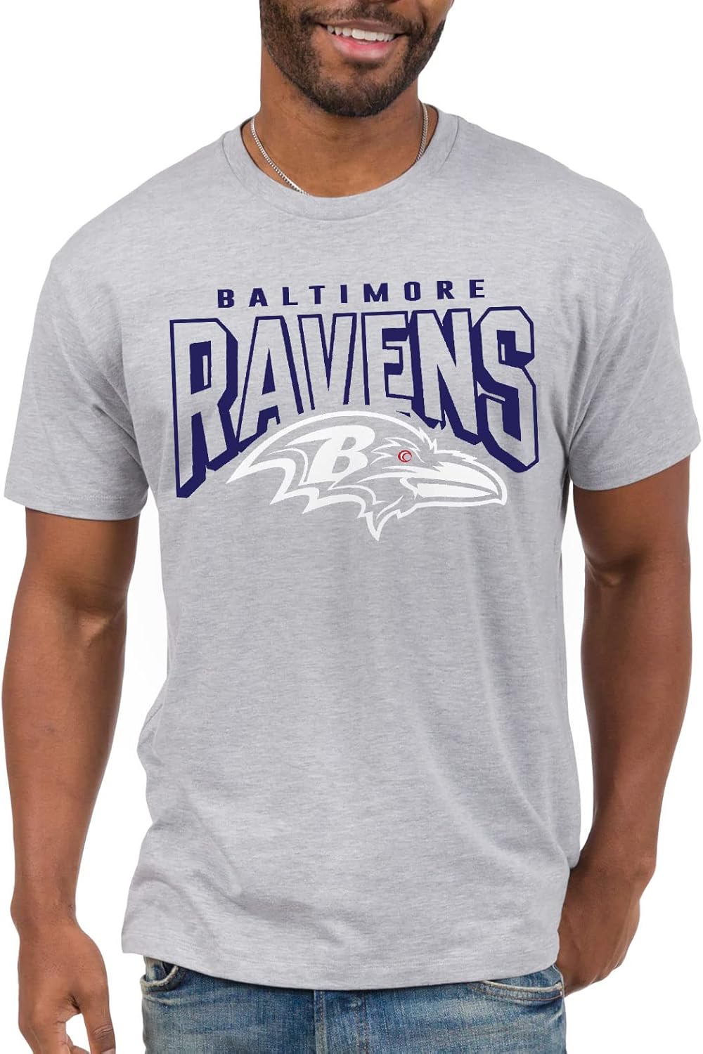 Junk Food Clothing x NFL - Bold Logo - Short Sleeve Fan Shirt for Men and Women - Officially Licensed NFL Apparel