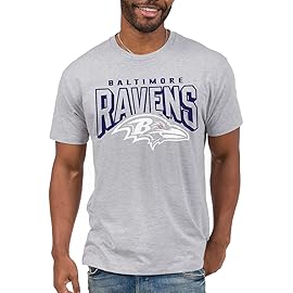 Junk Food Clothing x NFL - Baltimore Ravens - Bold Logo - Unisex Adult Short Sleeve Fan T-Shirt for Men and Women - Size X-Large