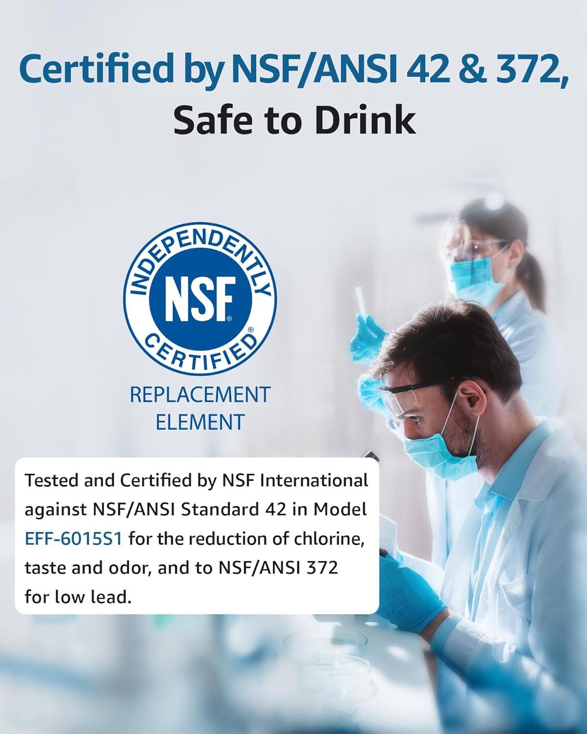 Maxblue BORPLFTR50 Replacement for Bosch® Ultra Clarity® Pro 11032531, 12033030, 11025825, BORPLFTR55, B36CD50SNS, B36CT80SNS, B36CL80ENS, B36FD50SNS, WFC100MF, Refrigerator Water Filter, 1 Filter - Image 4