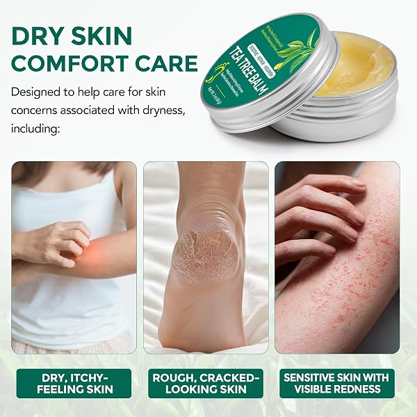 Crema De Pies Aceite De Árbol De Té Para Piel Seca Pies Agrietados,Tacones,Dedos De Los Pies Y Callos,Pie De Atleta,Olor,Piel Dura Y Áspera,Bálsamo E Hidratante Para Pies Suaves,Lisos Confort Duradero - 4