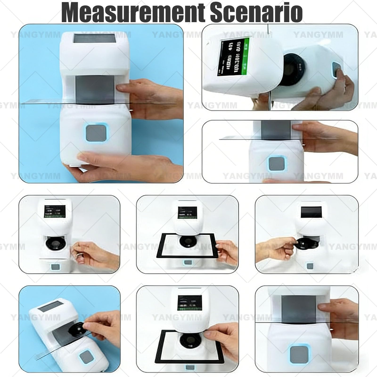 Medidor de neblina portátil, probador de transmitancia de pantalla táctil para películas finas, vidrio, placa de difusión, cumple con las normas ASTM e ISO, grosor de hasta 40 mm