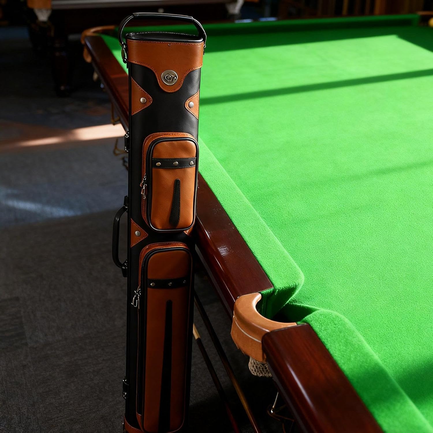 Billiard Pool Cue Sticks Case Storage Pouch with Multiple Pockets Portable Carry Bag