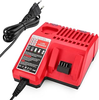 Replacement Rapid Charger Milwaukee M12&M18 XC Lithium Ion Charger for Milwaukee Battery 48-11-2420 48-11-2440 48-11-1820 48-11-1850