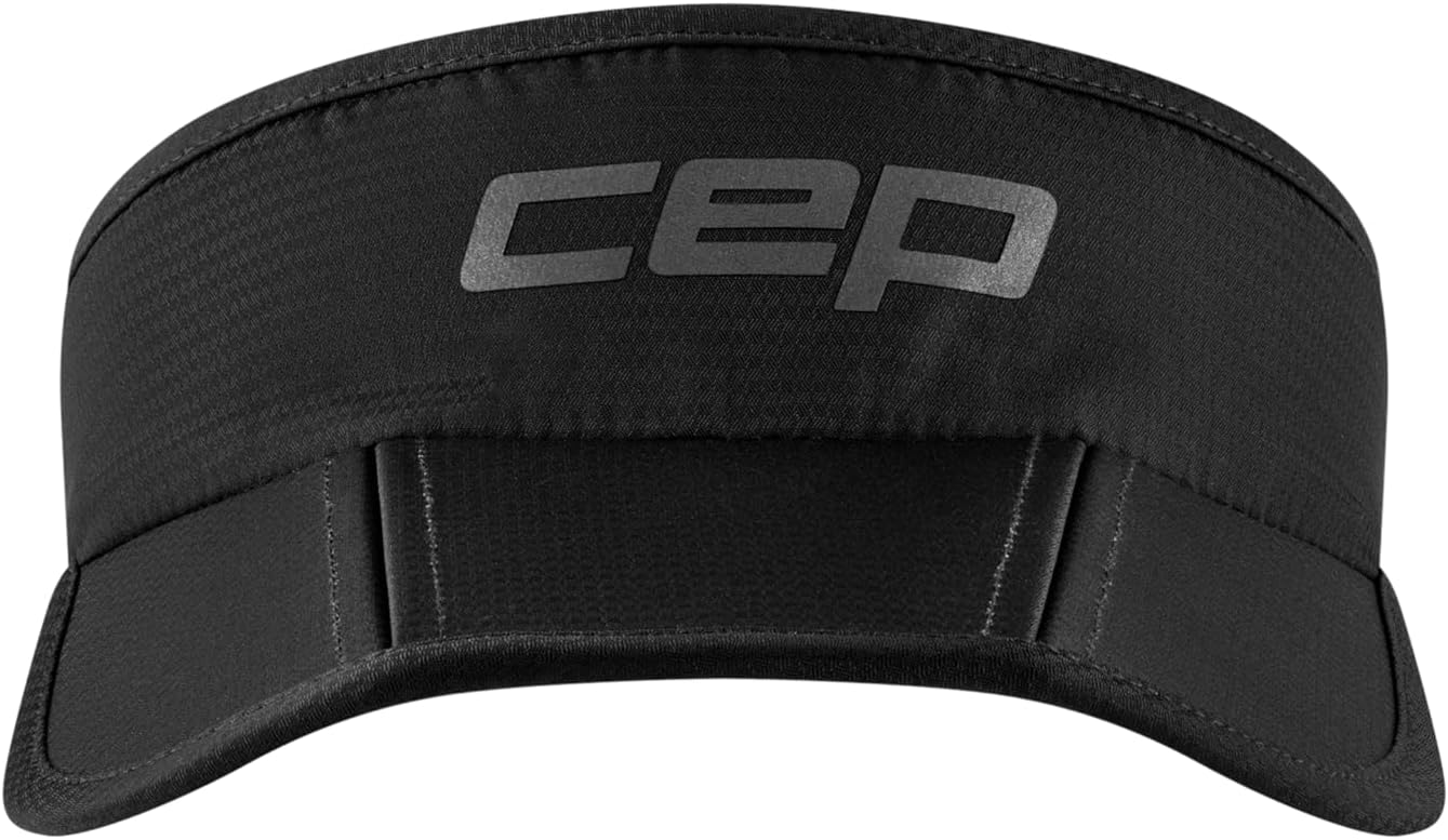 CEP Core Run Foldable Visor – Lightweight, Reflective, Collapsible Running Visor with Adjustable Strap for Men and Women
