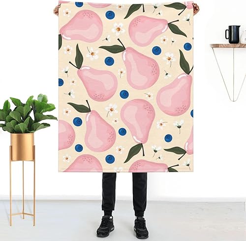 Fruit 1 manta para mujer, suave manta de forro polar de verano de 50 x 40 pulgadas, manta ligera de viaje para cama, sofá, bonita decoración del