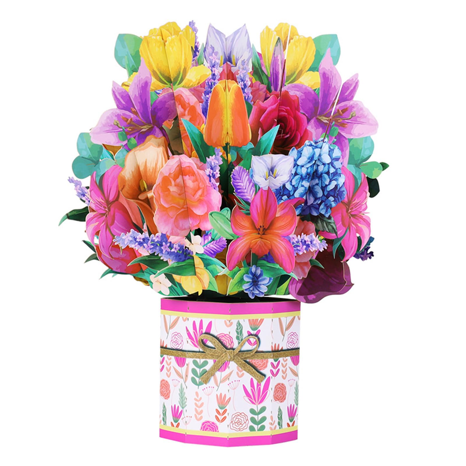 Buxuaaaa Rose Splendid 3D Flower Greetings Cards Unique Festival Gift 3D Blessing Card Holiday Greetings Card With Envelope Gift Cards Creative