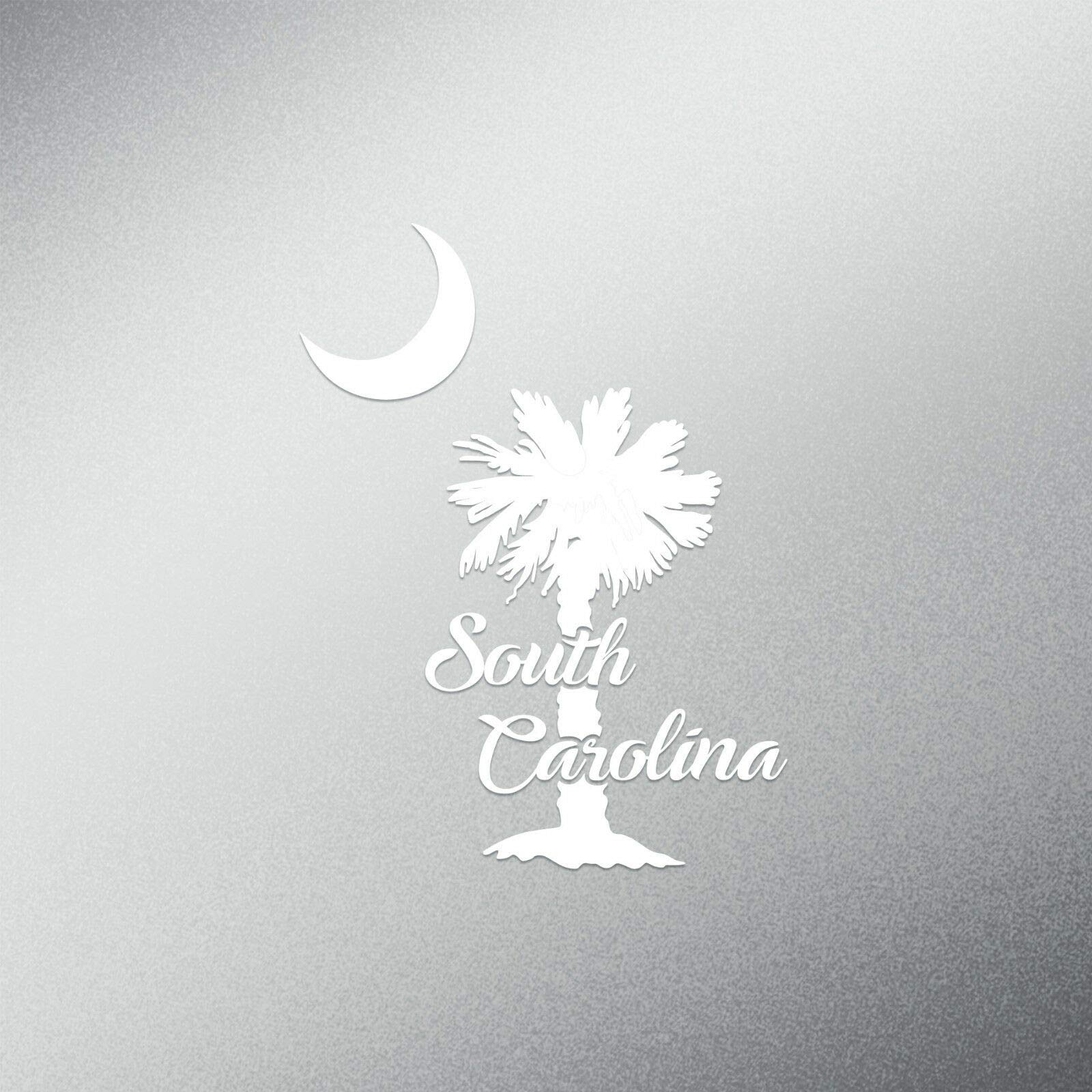 JB Print Palmetto Tree South Carolina Vinyl Decal Sticker Car Waterproof Car Decal Bumper Sticker 5"