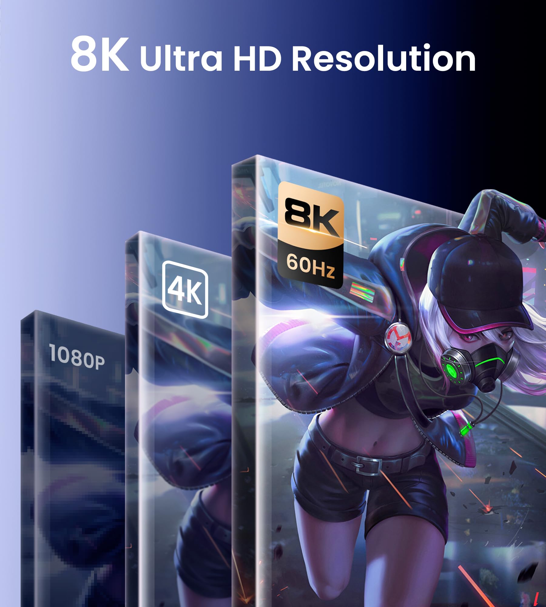 NEWCARE 8K HDMI Switch 3 wejścia 1 wyjście, 4K@120Hz aluminiowy przełącznik HDMI 3 wejścia 1 wyjście z pilotem, 3 porty HDMI Switcher Obsługuje 8K@60Hz 48Gbps HDR10+ VRR