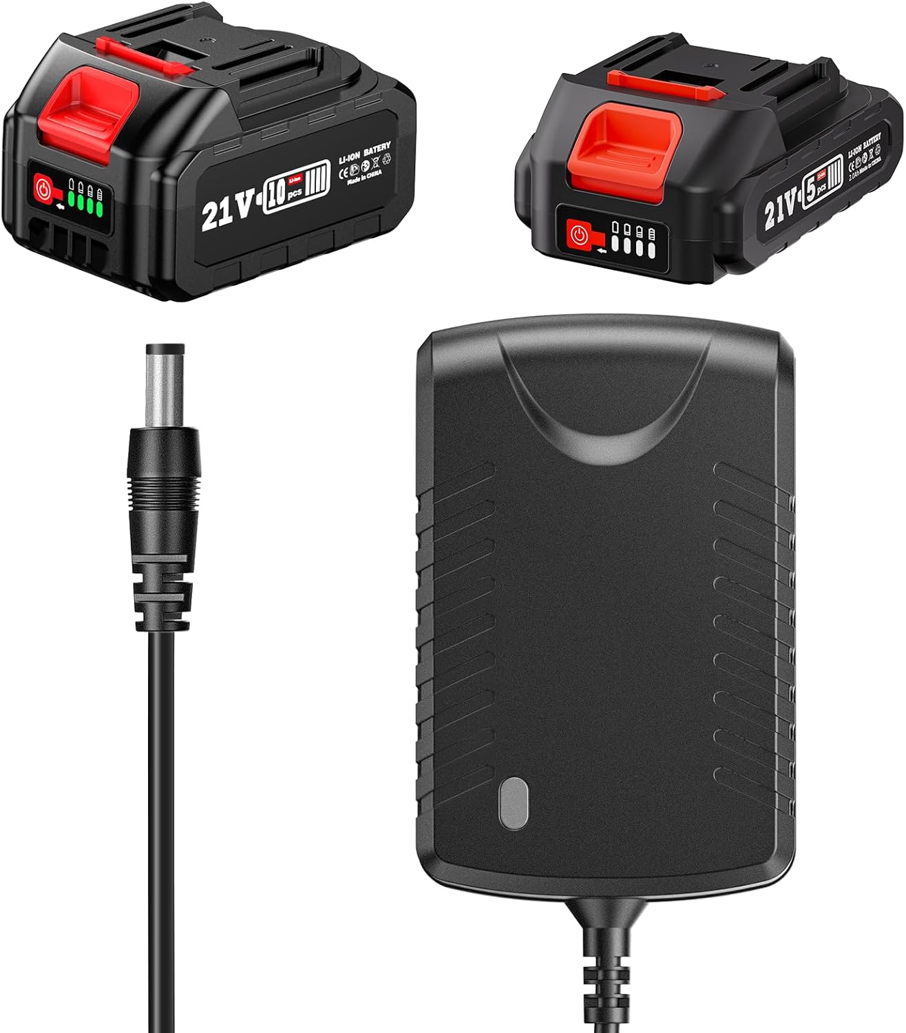 SEESII Lithium Battery Charger,21V 0.75A Battery Adapter,Power Supply Adapter for Mini Chainsaw, Impact Wrench, Pole Saw - Image 3