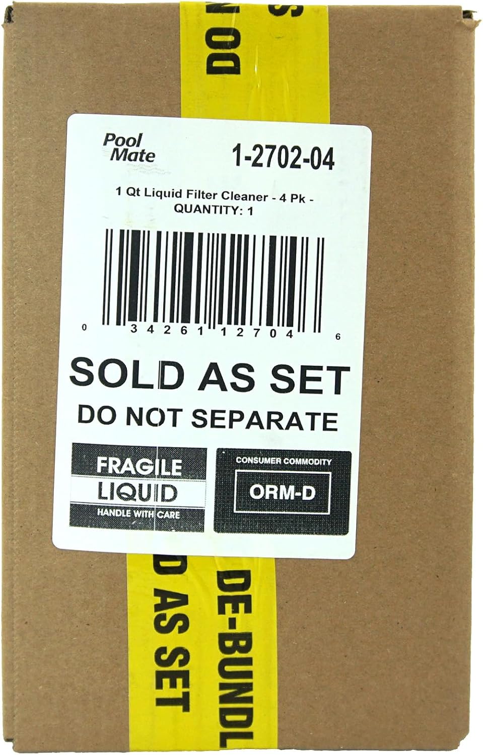 Pool Mate 1-Quart 4-Pack Concentrated Pool Filter Cleaner, Made in USA